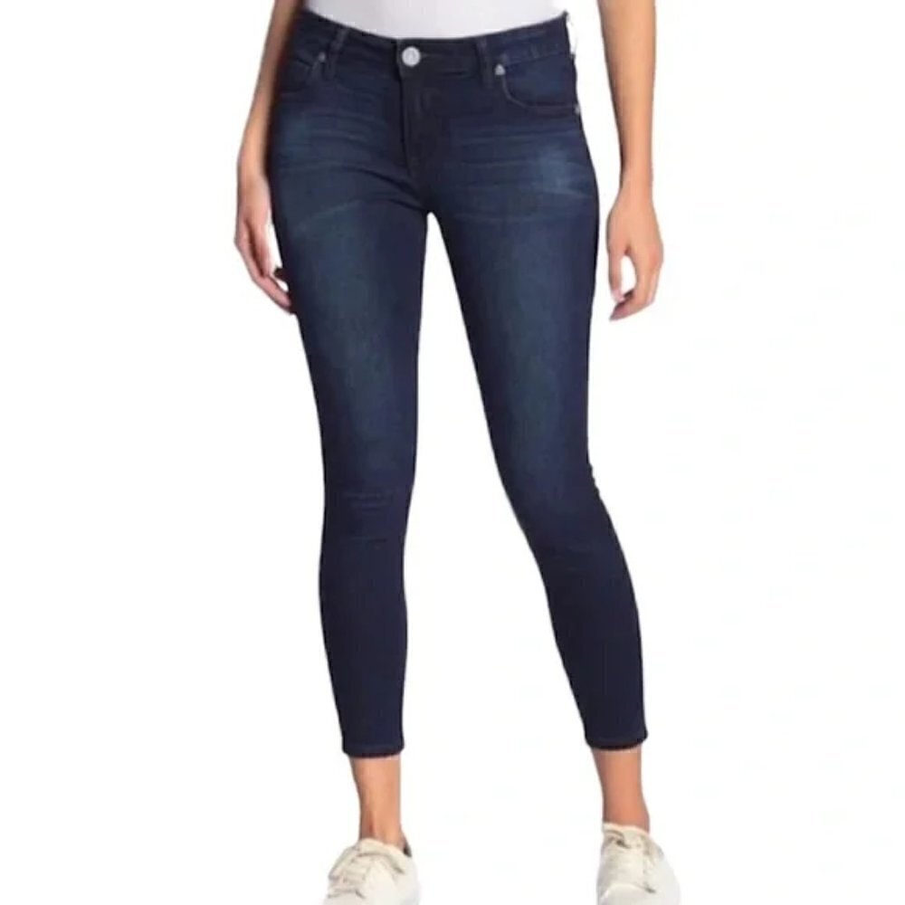 Kut from the Kloth Dakota Jeans Size 0 26X27 Skinny Ankle Jeans Dark Wash